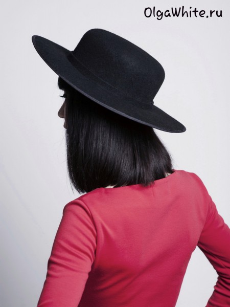 Шляпа канотье черная фетровая Купить спб С чем носить